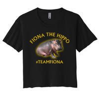 Fiona The Hippo #TeamFiona Photo Women's Crop Top Tee