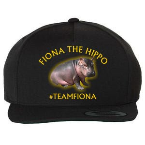 Fiona The Hippo #TeamFiona Photo Wool Snapback Cap