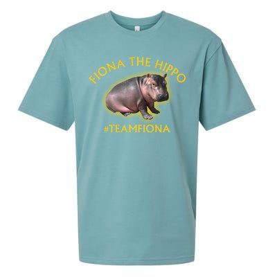 Fiona The Hippo #TeamFiona Photo Sueded Cloud Jersey T-Shirt