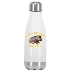 Fiona The Hippo #TeamFiona Photo Stainless Steel Insulated Water Bottle