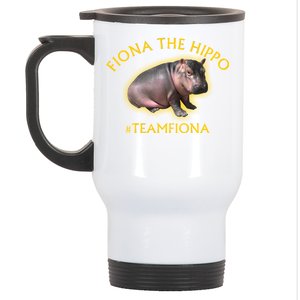 Fiona The Hippo #TeamFiona Photo Stainless Steel Travel Mug