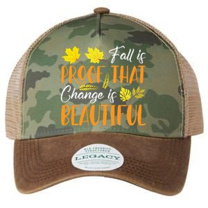 Fall Is Proof That Change Is Beautiful Legacy Tie Dye Trucker Hat