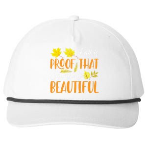 Fall Is Proof That Change Is Beautiful Snapback Five-Panel Rope Hat