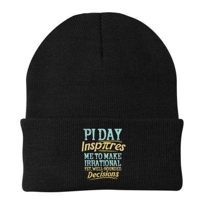 Funny Inspire Pi Day Motivational Math Student Knit Cap Winter Beanie