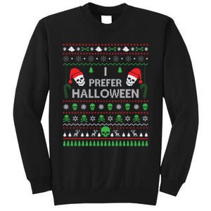 Funny I Prefer Halloween Christmas Sweater Best Ugly X-mas Sweatshirt