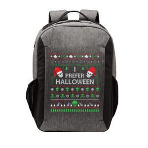 Funny I Prefer Halloween Christmas Sweater Best Ugly X-mas Vector Backpack