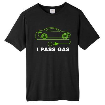 Funny I Pass Gas Electric Car I Love Evs Electric Vehicle Tall Fusion ChromaSoft Performance T-Shirt