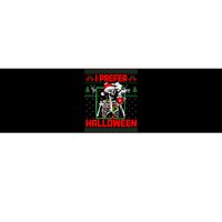 Funny I Prefer Halloween Skeleton Ugly Christmas Sweater Bumper Sticker