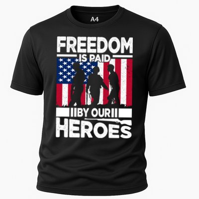 Freedom Is Paid By Our Heroes Memorial Day Gift Performance Shirt