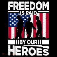 Freedom Is Paid By Our Heroes Memorial Day Gift 16 in Basic Backpack