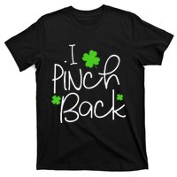 Funny I Pinch Back Saint Patrick's Day Lucky Irish Clover Cute T-Shirt