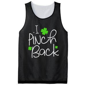 Funny I Pinch Back Saint Patrick's Day Lucky Irish Clover Cute Mesh Reversible Basketball Jersey Tank