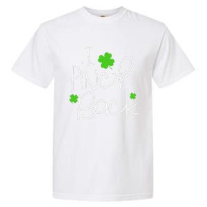 Funny I Pinch Back Saint Patrick's Day Lucky Irish Clover Cute Garment-Dyed Heavyweight T-Shirt