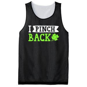 Funny I Pinch Back Saint Patrick's Day Lucky Irish Clover Funny Mesh Reversible Basketball Jersey Tank