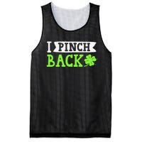 Funny I Pinch Back Saint Patrick's Day Lucky Irish Clover Funny Mesh Reversible Basketball Jersey Tank