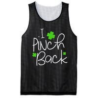 Funny I Pinch Back Saint Patrick's Day Lucky Irish Clover Mesh Reversible Basketball Jersey Tank