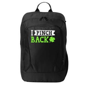 Funny I Pinch Back Saint Patrick's Day Lucky Irish Clover City Backpack