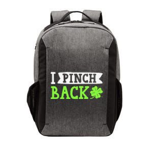 Funny I Pinch Back Saint Patrick's Day Lucky Irish Clover Vector Backpack