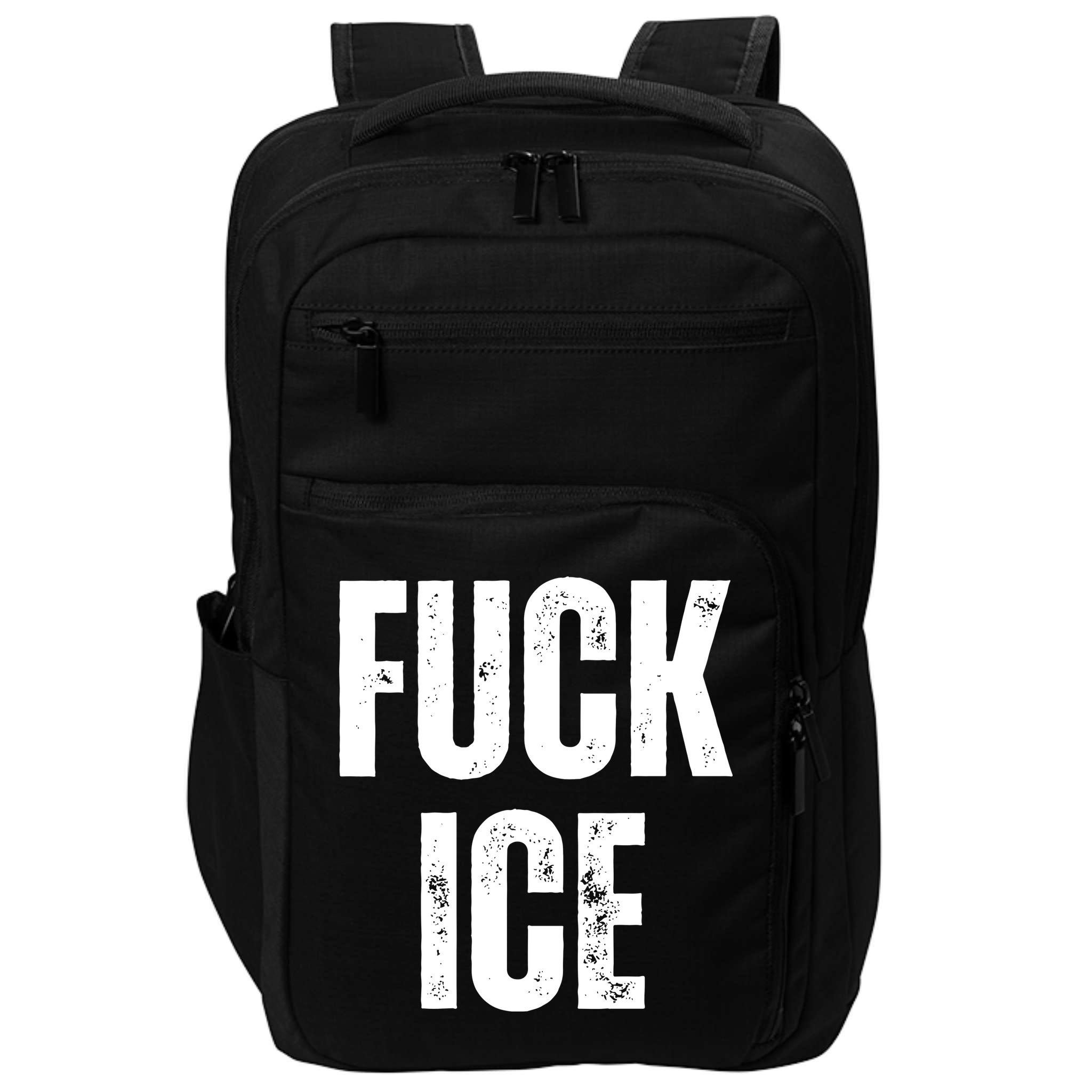 Fuck Ice Protest & Resist Support Immigrants Impact Tech Backpack