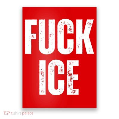Fuck Ice Protest & Resist Support Immigrants Poster