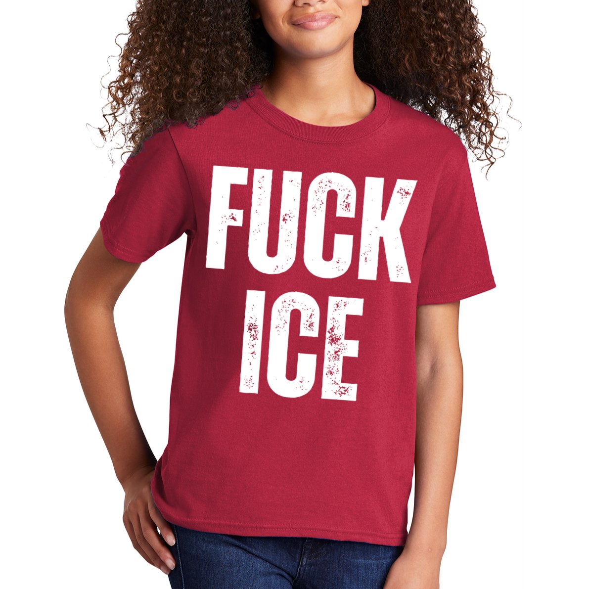 Fuck Ice Protest & Resist Support Immigrants Kids T-Shirt