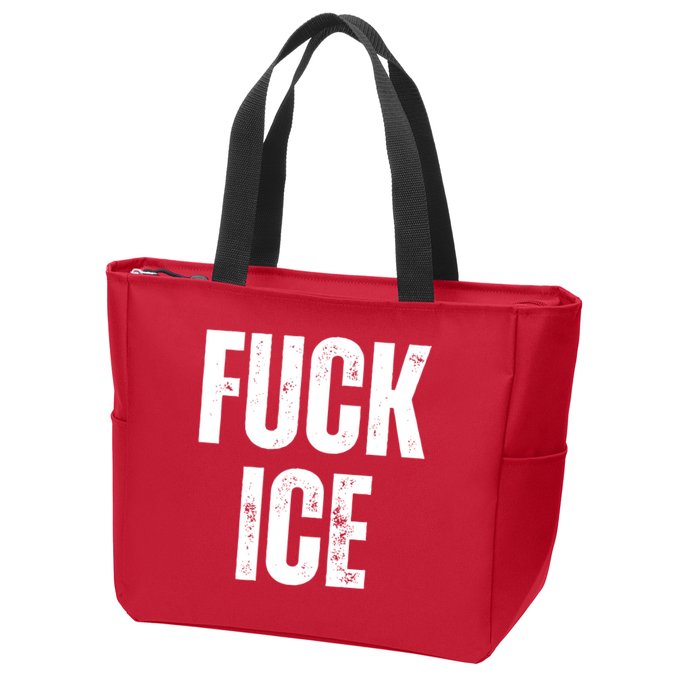 Fuck Ice Protest & Resist Support Immigrants Zip Tote Bag