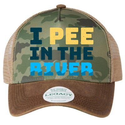 Funny I Pee In The River Summer Tubing Family Float Trip Gift Legacy Tie Dye Trucker Hat