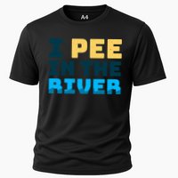 Funny I Pee In The River Summer Tubing Family Float Trip Gift Cooling Performance Crew T-Shirt