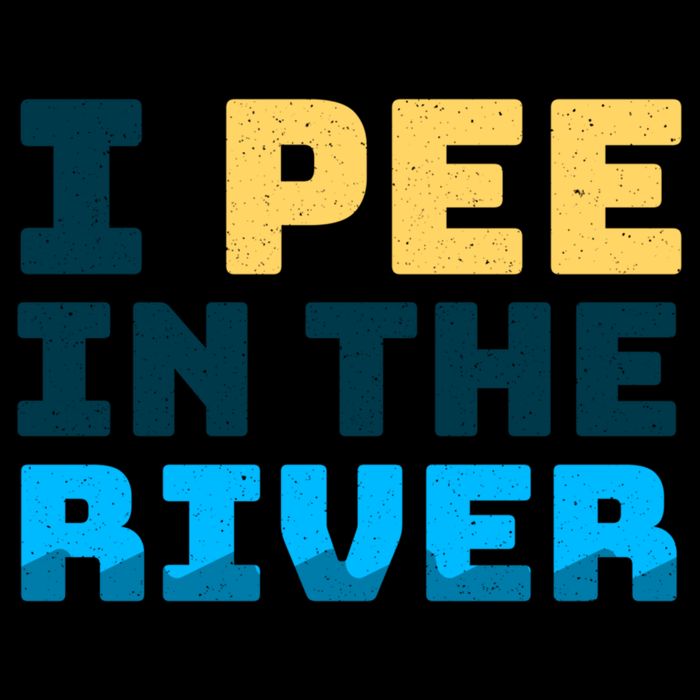 Funny I Pee In The River Summer Tubing Family Float Trip Gift 7-Panel Snapback Hat