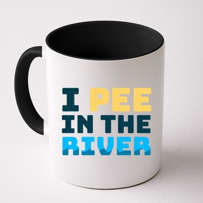 Funny I Pee In The River Summer Tubing Family Float Trip Gift Mug