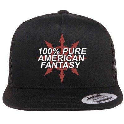 Fantasy Initiative Paid In Blood 100 Pure American Fantasy Flat Bill Trucker Hat