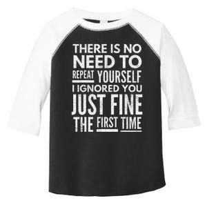 Funny Ignoring People Toddler Fine Jersey T-Shirt