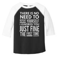 Funny Ignoring People Toddler Fine Jersey T-Shirt