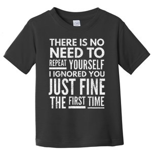 Funny Ignoring People Toddler T-Shirt