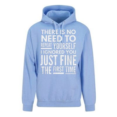 Funny Ignoring People Unisex Surf Hoodie