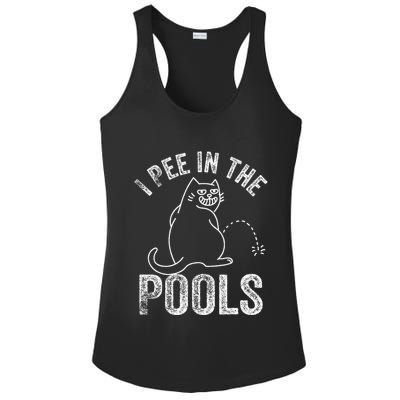 Funny I Pee In Pools Summer Vacation Men Women Ladies PosiCharge Competitor Racerback Tank