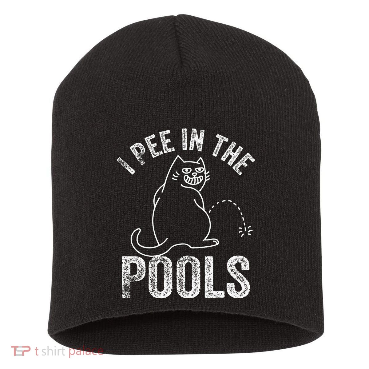 Funny I Pee In Pools Summer Vacation Men Women Short Acrylic Beanie