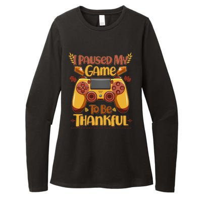 Funny I Paused My Game To Be Thankful Womens CVC Long Sleeve Shirt