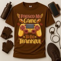 Funny I Paused My Game To Be Thankful Cooling Performance Crew T-Shirt