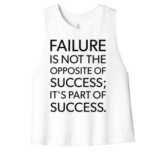 Failure Is Part Of Success Gift Life And Gym Motivational Gift Women's Racerback Cropped Tank