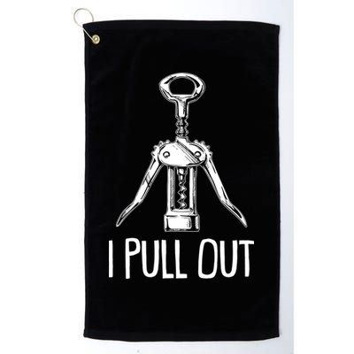 Funny I Pull Out Wine Corkscrew Golf Towel
