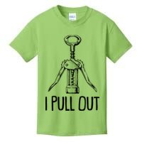 Funny I Pull Out Wine Corkscrew Kids T-Shirt