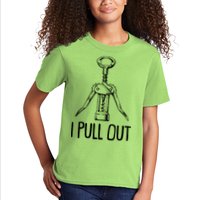 Funny I Pull Out Wine Corkscrew Kids T-Shirt