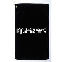 funny I Paused My Game To Be Here  Golf Towel