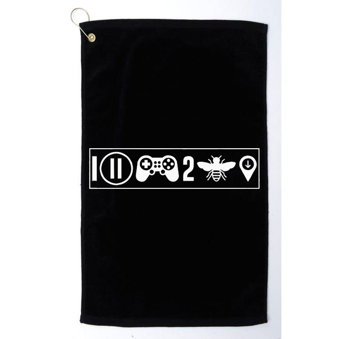 funny I Paused My Game To Be Here  Golf Towel