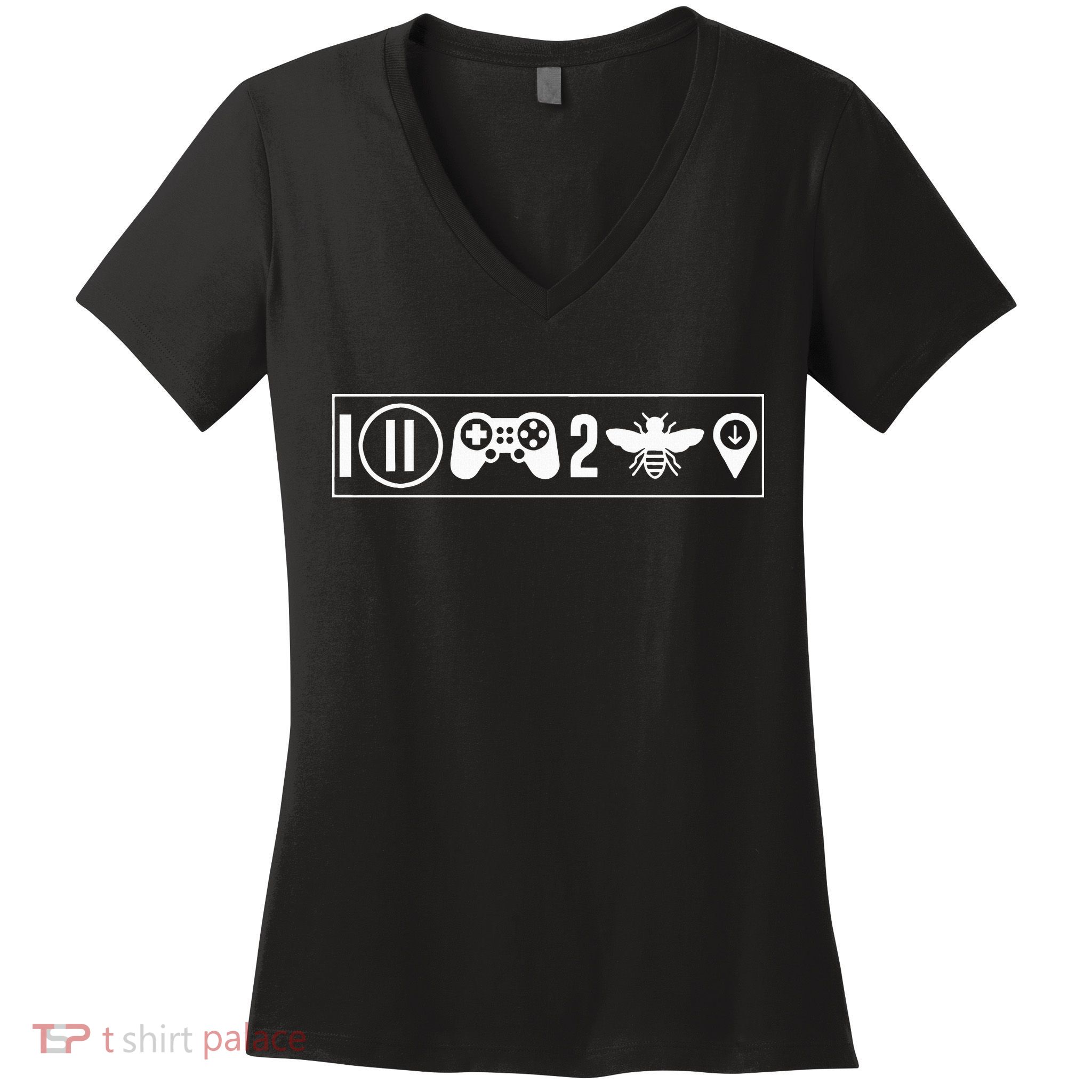 funny I Paused My Game To Be Here  Women's V-Neck T-Shirt