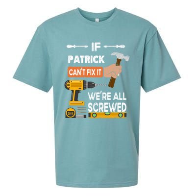 Funny If Patrick Can't Fix It No One Can Handy Carpenter Gift Sueded Cloud Jersey T-Shirt