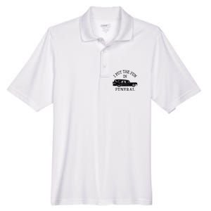 Funny I Put The Fun In Funeral Director Halloween Costume Men's Origin Performance Pique Polo