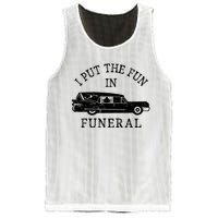 Funny I Put The Fun In Funeral Director Halloween Costume Mesh Reversible Basketball Jersey Tank