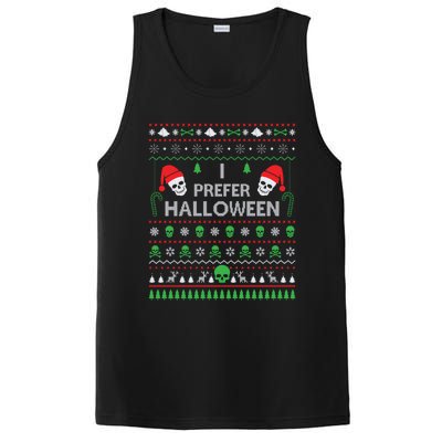 Funny I Prefer Halloween Christmas Best Ugly Xmas Funny Gift PosiCharge Competitor Tank